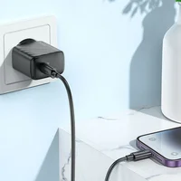 СЗУ Hoco CS22A Value PD30W + Type-C to Lightning Black