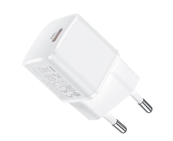 СЗУ HOCO N10 Starter single port PD 20W Белый