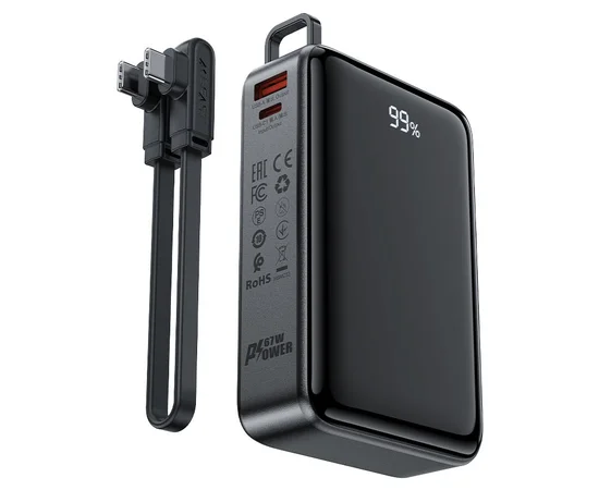 Портативное зарядное устройство Power Bank Acefast M4 PD67W 20 000 mAh Black