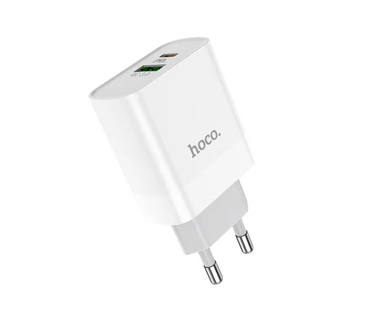 СЗУ HOCO C80A PD+QC3.0 (1USB/3.1A) Белый