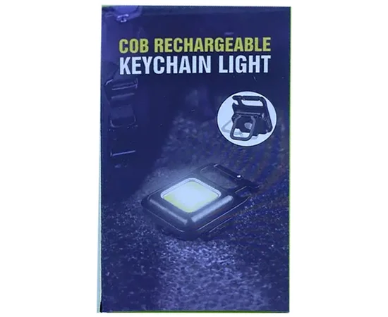 Фонарик-брелок аккумуляторный LED с карабином SH-031 Black