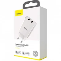 СЗУ Baseus Compact 10.5W (2USB) (CCXJ01) Белый