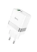 СЗУ Hoco N21 Topspeed PD30W+QC3.0 (1USB/1Type-C/3A) Белый