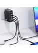 СЗУ Usams US-CC163 T50 100W 4 Ports ACCC GaN Fast Charger Black