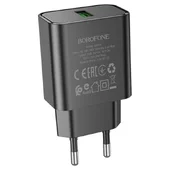 СЗУ Borofone BA72A Spring QC3.0 Black
