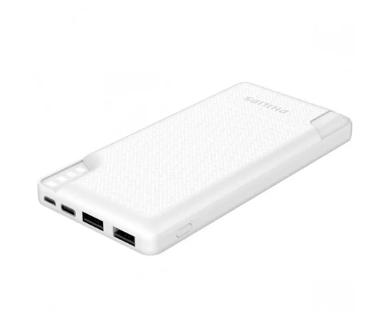 Портативное зарядное устройство Powerbank Philips Display 10000mAh 12W (DLP2010N/62) Белый