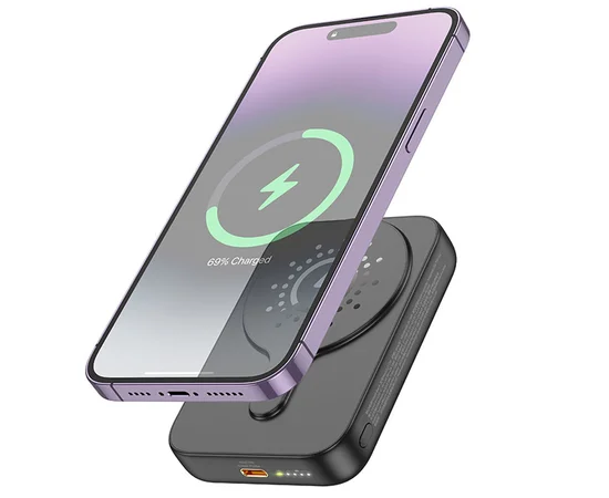 Портативний зарядний пристрій Power Bank Hoco J117 Esteem PD20W із БЗУ 5000 mAh Black