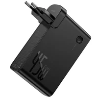 СЗУ + Power Bank 2in1 Baseus GaN (2 Type-C/ 45W) + 10 000 mAh Черный