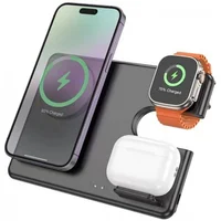 БЗУ Hoco CQ1 Geek folding 3-in-1 (for iWatch) Black