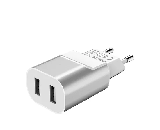 СЗУ Hoco C47A 2.1A 2USB Стальной