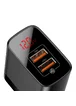 СЗУ Baseus Mirror Lake Dual QC Digital Display 2USB Черный