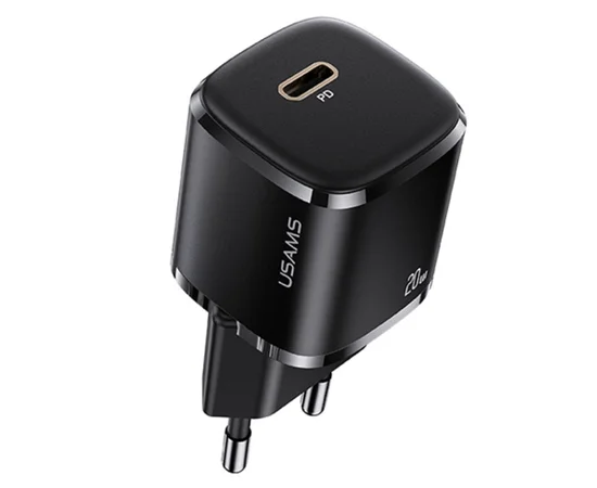 СЗУ Usams US-CC140 T42 25W Super Si (1Type-C/25W) Черный