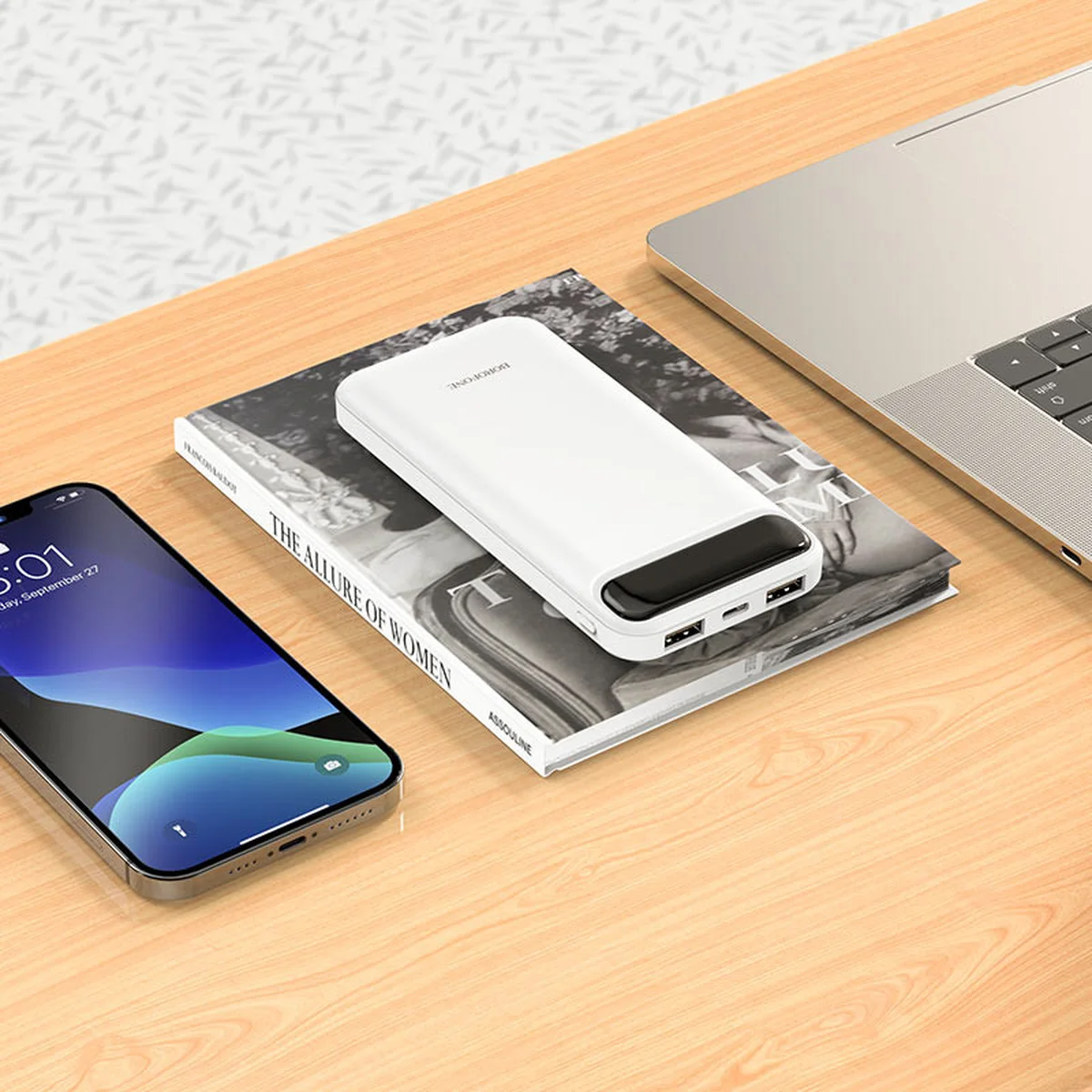 Портативное зарядное устройство Power Bank BOROFONE BJ14 10000 mAh Белый