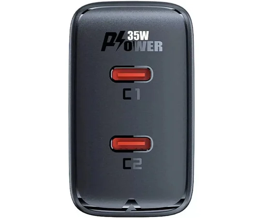 СЗУ Acefast A49 PD35W GaN (USB-C+USB-C) dual port Black