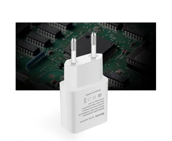СЗУ Baseus Letour Charger EU (1USB 2.1A) Белый