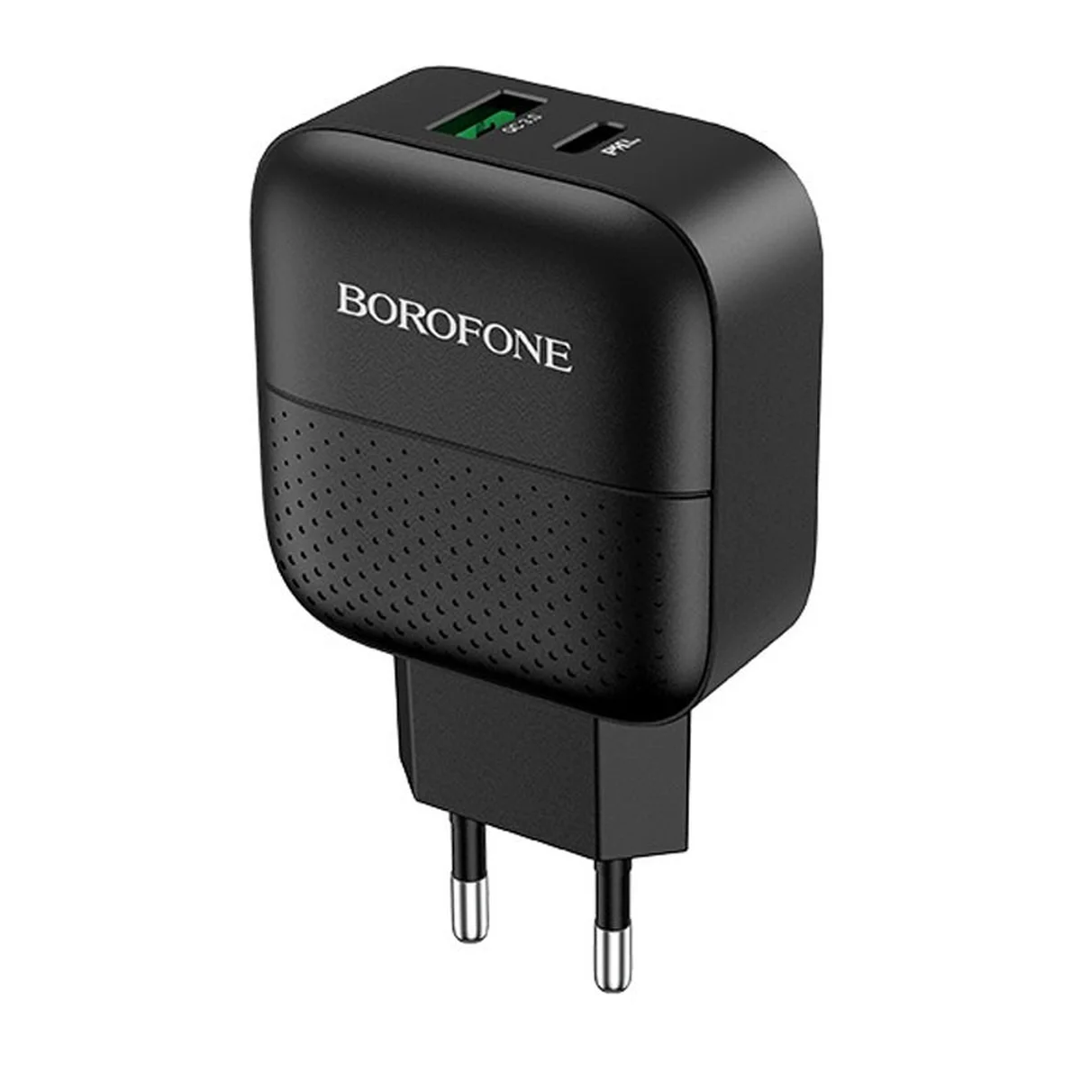 СЗУ Borofone BA46A PD 18W+QC3.0 (1USB/1Type-C/3A) Черный