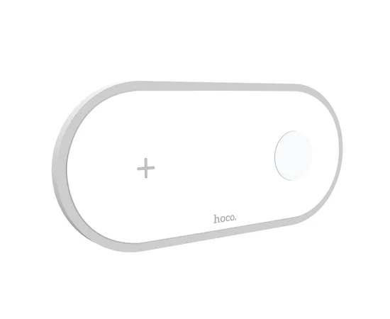 Беспроводное зарядное устройство HOCO CW20 2in1 Белый