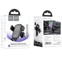 Автоутримувач із БЗУ Hoco HW1 Pro Black