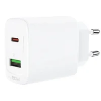 СЗУ Acefast A25 PD20W (USB-C+USB-A) dual port White