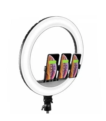 Кольцевая светодиодная LED лампа Arc Ring Remote control 21" + tripod 2.1m Black