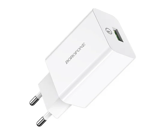 СЗУ Borofone BA21A Long journey QC3.0 (1USB/3A) Белый
