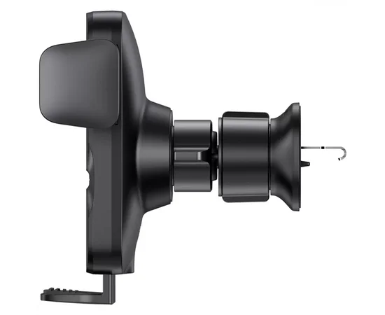 Автодержатель с БЗУ Baseus Wisdom Auto Alignment (QI 15W) (Air Outlet base) (CGZX000001) Black