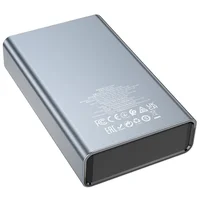 Портативное зарядное устройство Power Bank BOROFONE BJ40 Happy way 65W 15 000 mAh Metal gray