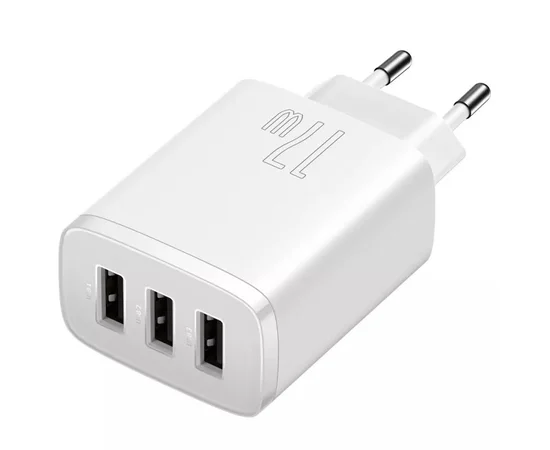 СЗУ Baseus Compact 17W (3USB) (CCXJ02) Белый