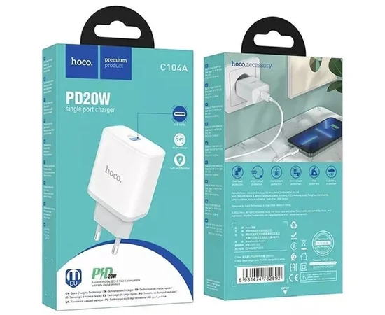 СЗУ Hoco C104A PD20W White