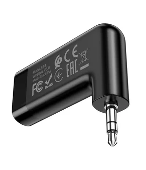 Bluetooth FM Трансмиттер HOCO E53 Dawn Sound, беспроводной Черный
