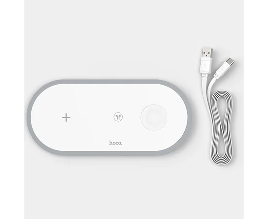 БЗУ HOCO CW24 Handsome 3in1 10W Белый