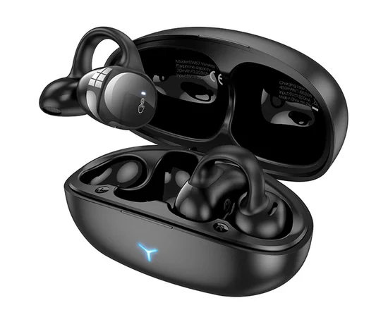 Беспроводные TWS наушники Hoco EW57 Auspicious clip-on Galaxy black