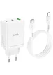СЗУ Hoco N33 Start PD35W (2C/1A) + Type-C to Type-C White
