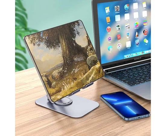 Держатель настольный Hoco PH50 Plus Metal gray