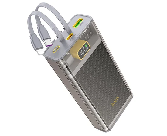 Портативное зарядное устройство Power Bank Hoco J104A Discovery Edition 22.5W with cable 20000 mAh Gray