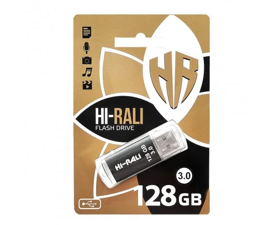 Флеш накопитель USB 3.0 Hi-Rali Rocket 128 GB Черная серия Черный