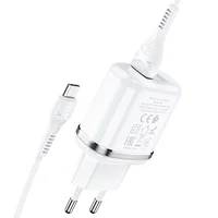 СЗУ Hoco N4 (2USB/2.4A) + MicroUSB Белый