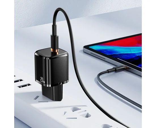 СЗУ Usams US-XFK T36 20W 1C Charger + US-SJ484 U63 20W PD Black