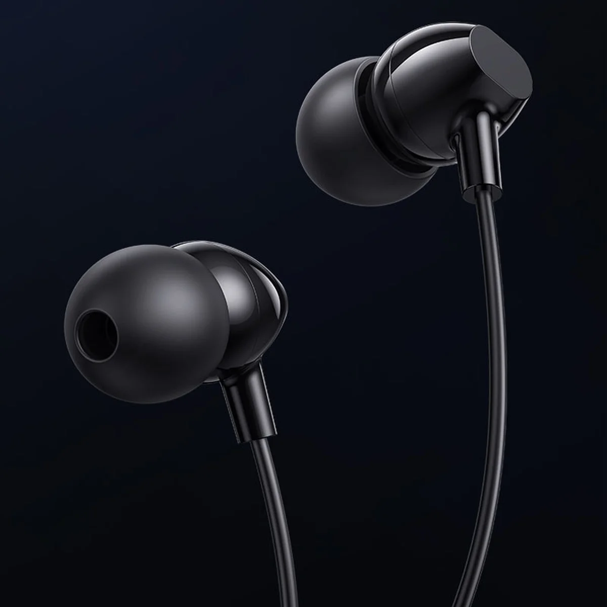 Наушники Usams US-SJ594 EP-47 с микрофоном (3.5mm/1.2m) Black