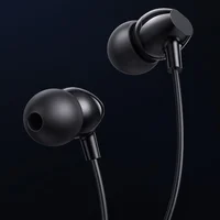 Наушники Usams US-SJ594 EP-47 с микрофоном (3.5mm/1.2m) Black