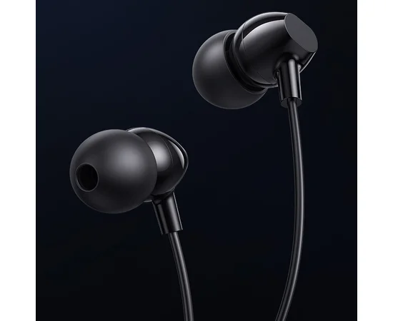 Наушники Usams US-SJ594 EP-47 с микрофоном (3.5mm/1.2m) Black