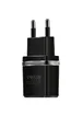 СЗУ Hoco C12 Dual USB Charger 2.1A (+кабель Lightning) Черный