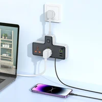 СЗУ Hoco AC12A Reise (PD30W/1C3A) +Socket Black