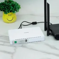 Источник бесперебойного питания Hoco DB25 Plus Smart Mini UPS для роутеров 5V/9V/12V 10000 mAh White