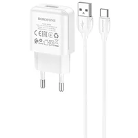 СЗУ Borofone BA64A Single port + Type-C Белый
