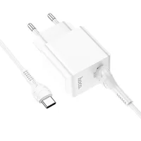 СЗУ Hoco C98A QC3.0 (1USB/18W) + USB to Type-C White