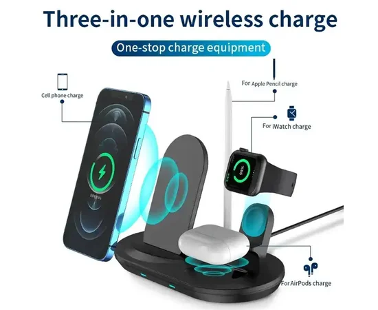 БЗУ + слот Apple Pencil J887 4in1 Black