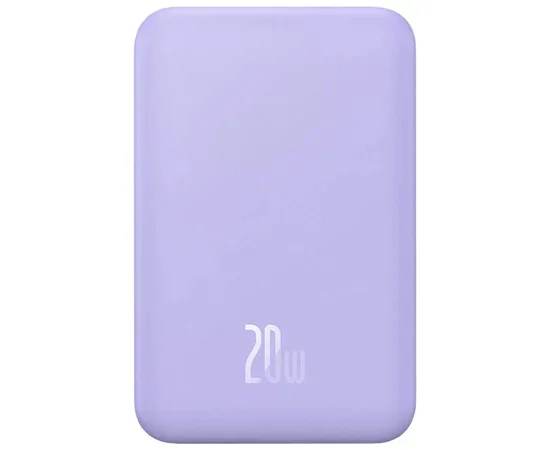 Портативное зарядное устройство Power Bank Baseus Magnetic Mini OS 20W c БЗУ 10000 mAh (PPCX110105) Purple