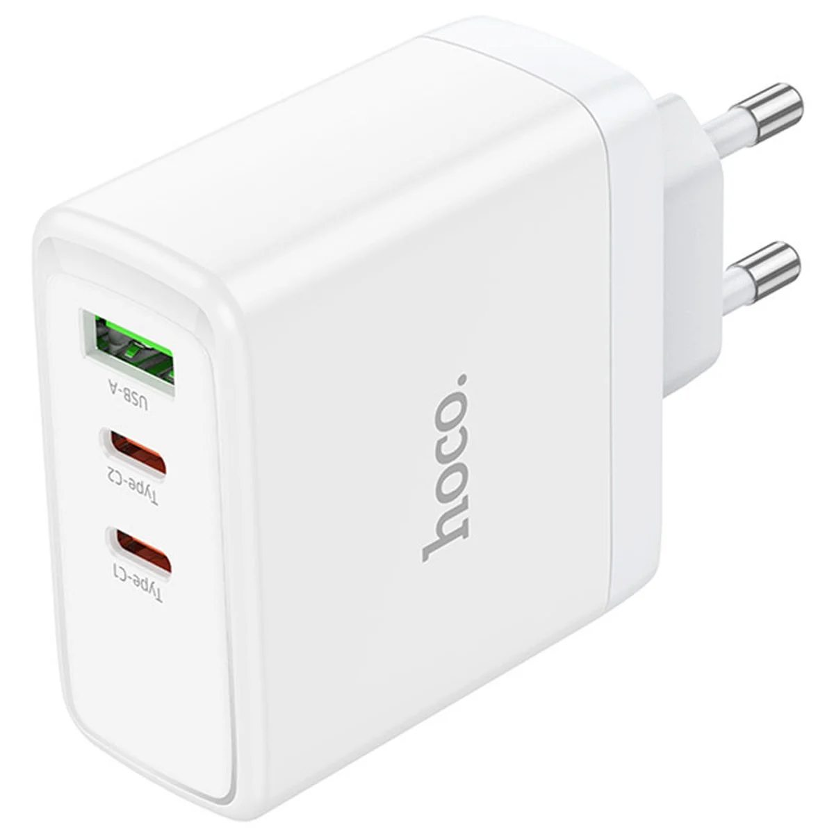СЗУ Hoco N30 Glory PD65W (2Type-C/1USB) White