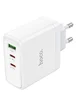 СЗУ Hoco N30 Glory PD65W (2Type-C/1USB) White